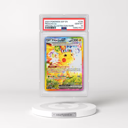 2024 Pokémon Ssp EN-Surging Sparks #238 Pikachu EX - Holo Special Illustration Rare (PSA 10 GEM MINT)