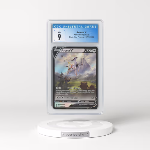 2017 Black Star Promos - Sword & Shield #SWSH204 Arceus V - Holo Arceus V Figure Collection (CGC 9 MINT)