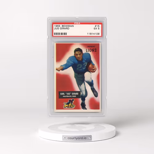 1955 Bowman #15 Jug Girard (PSA 5 EX)