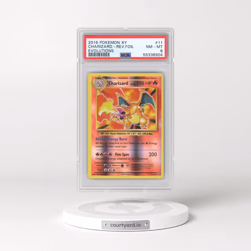 2016 Pokémon XY Evolutions #11 Charizard - Reverse Foil (PSA 8 NM-MT)