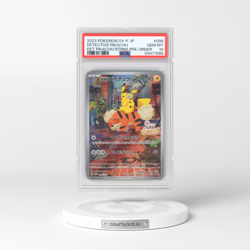 2023 Pokémon SV-P Promo #098 Detective Pikachu - Detective Pikachu Returns Pre-Order (PSA 10 GEM MINT)