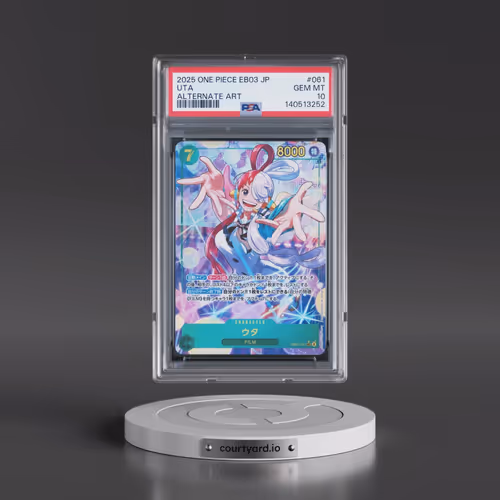 2025 One Piece Japanese EB03-Extra Booster -One Piece Heroines Edition #061 Uta - Alternate Art (PSA