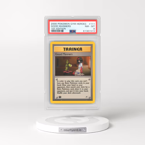 2000 Gym Heroes #111 Good Manners - 1st Edition 1st Edition (PSA 8 NM-MT)
