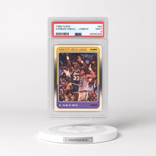 1988 Fleer #64 Kareem Abdul-Jabbar (PSA 9 MINT)