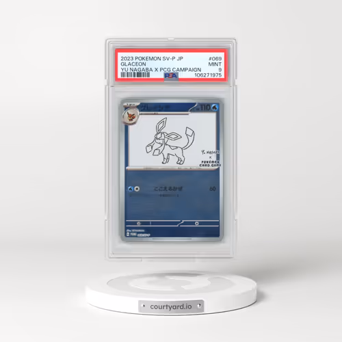 2023 Pokémon SV-P Promo #069 Glaceon - YU Nagaba X Pokemon Card Game Campaign (PSA 9 MINT)