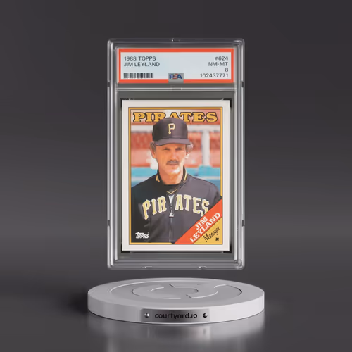 1988 Topps #624 Jim Leyland (PSA 8 NM-MT)