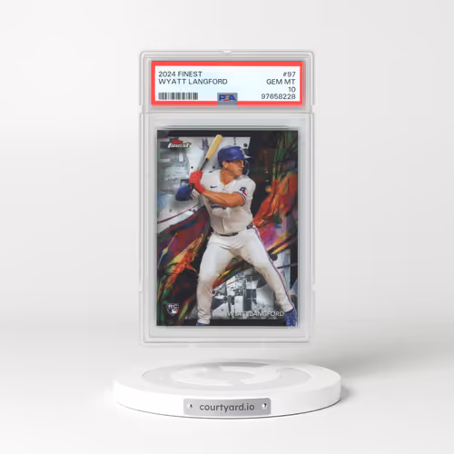 2024 Topps Finest #97 Wyatt Langford (PSA 10 GEM MINT)