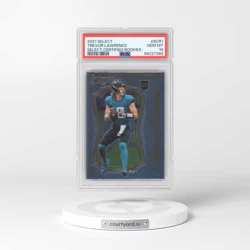 2021 Panini Select Select Certified Rookies #SCR1 Trevor Lawrence (PSA 10 GEM MINT)