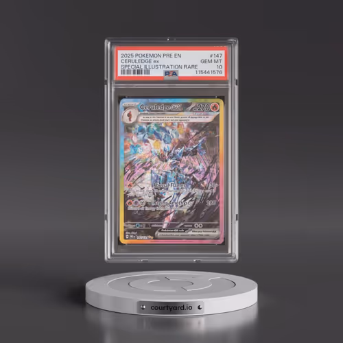 2025 Pokémon Pre EN-Prismatic Evolutions #147 Ceruledge EX - Holo Special Illustration Rare (PSA 10