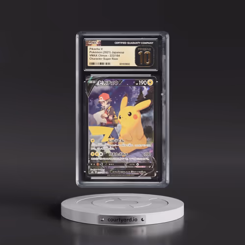 2021 VMAX Climax #222/184 Pikachu V - Character Super Rare Holo (CGC 10 PRISTINE)