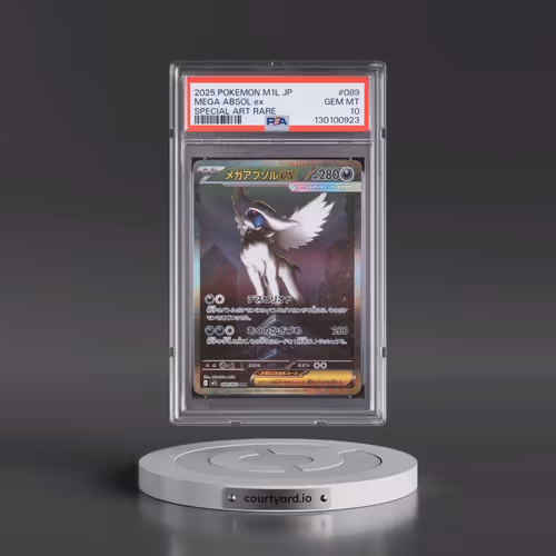 2025 Pokémon M1l-Mega Brave #089 Mega Absol EX - Holo Special Art Rare (PSA 10 GEM MINT)