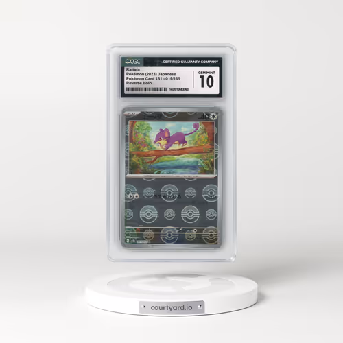 2023 Pokémon Card 151 #019/165 Rattata - Reverse Holo Poké Ball (CGC 10 GEM MINT)