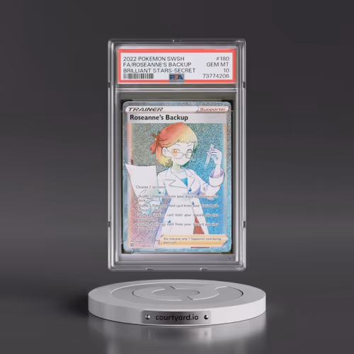 2022 Pokémon Sword & Shield Brilliant Stars #180 Roseanne's Backup - Full Art Secret (PSA 10 GEM MIN