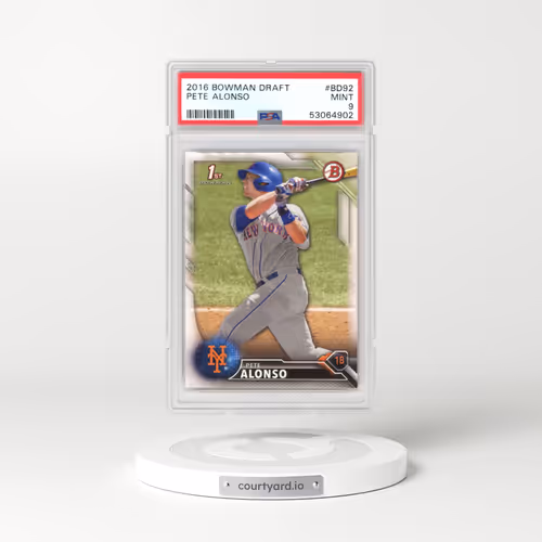 2016 Bowman Draft #BD92 Pete Alonso (PSA 9 MINT)