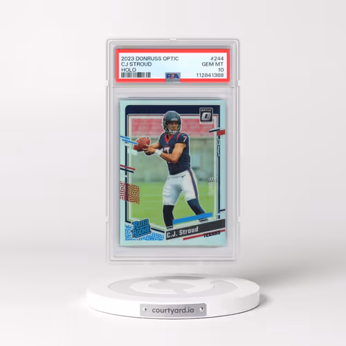 2023 Panini Donruss Optic #244 CJ Stroud - Holo (PSA 10 GEM MINT)