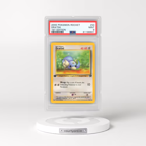 2000 Pokémon Rocket #53 Dratini - 1st Edition (PSA 9 MINT)