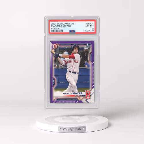 2021 Bowman Draft #BD174 Marcelo Mayer - Purple (PSA 8 NM-MT)