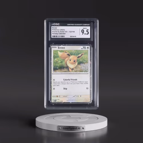 2023 Scarlet & Violet 151 - MEW EN #133/165 Eevee - Holiday Calendar (Snowflake Stamp) (Cosmos Holo)