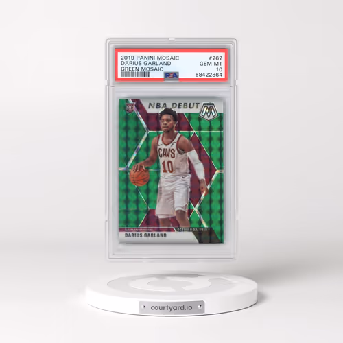 2019 Panini Mosaic #262 Darius Garland - Green Mosaic (PSA 10 GEM MINT)