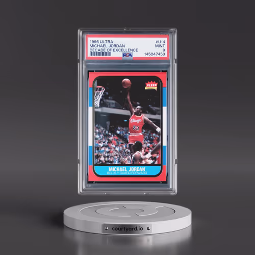 1996 Ultra Decade of Excellence #U-4 Michael Jordan (PSA 9 MINT)