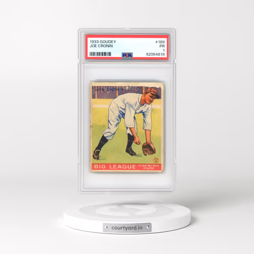 1933 Goudey #189 Joe Cronin (PSA 1 PR)
