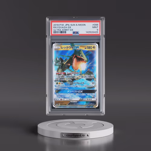 2018 Pokémon Sun & Moon Ultra Shiny GX #098 Rayquaza GX - Holo (PSA 9 MINT)