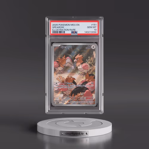 2025 Pokémon Meg EN-Mega Evolution #151 Spearow - Illustration Rare (PSA 10 GEM MINT)