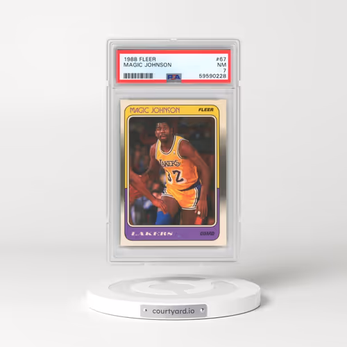 1988 Fleer #67 Magic Johnson (PSA 7 NM)