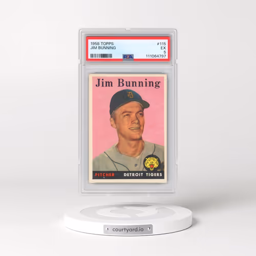 1958 Topps #115 Jim Bunning (PSA 5 EX)