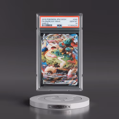 2019 Pokémon Sword & Shield Shield #046 Snorlax Vmax - Full Art (PSA 10 GEM MINT)
