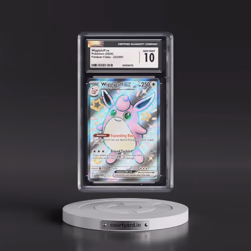 2024 Paldean Fates - PAF EN #222/091 Wigglytuff ex - Shiny Ultra Rare Holo (CGC 10 GEM MINT)