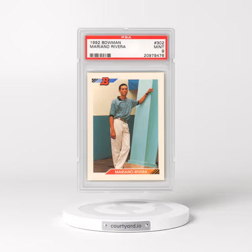 1992 Bowman #302 Mariano Rivera (PSA 9 MINT)