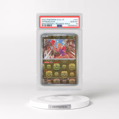 2023 Pokémon Sv2a-Pokemon 151 #107 Hitmonchan - Reverse Holo Master Ball (PSA 10 GEM MINT)