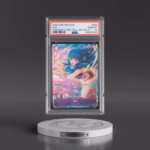 2025 One Piece Premium Card Collection -Best Selection Vol.3 #002 Ain (PSA 10 GEM MINT)