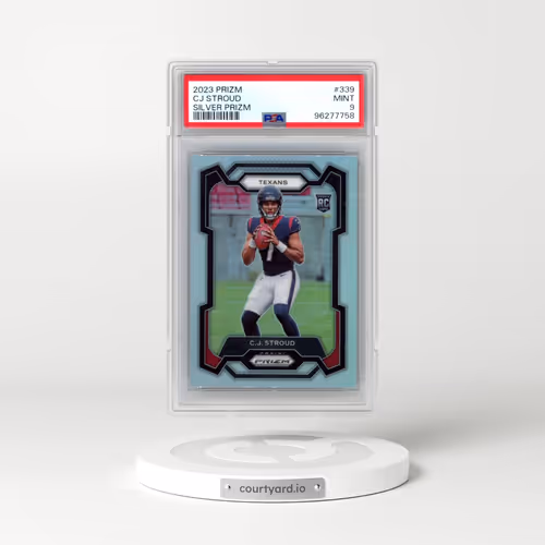 2023 Panini Prizm #339 CJ Stroud - Silver Prizm (PSA 9 MINT)