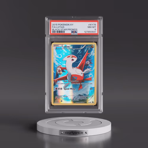 2015 Pokémon XY Black Star Promos #XY78 Latias - Full Art (PSA 8 NM-MT)