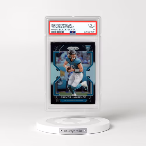 2021 Panini Chronicles Prizm Black #PB-1 Trevor Lawrence - Silver (PSA 9 MINT)