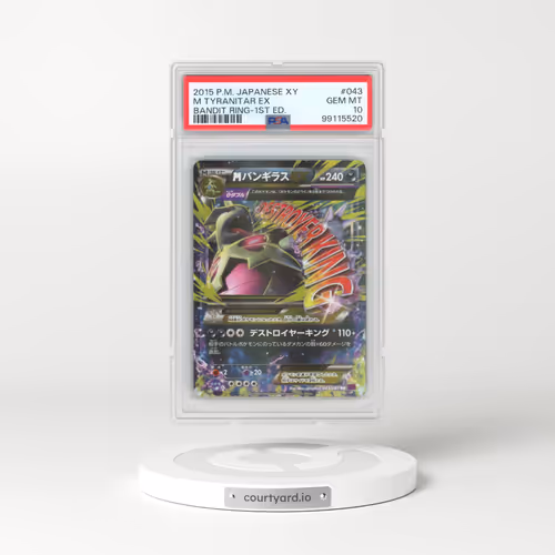 2015 Pokémon XY Bandit Ring #043 M Tyranitar EX - 1st Edition Holo (PSA 10 GEM MINT)