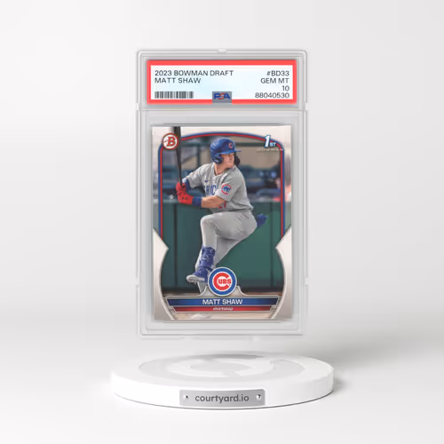 2023 Bowman Draft #BD33 Matt Shaw (PSA 10 GEM MINT)