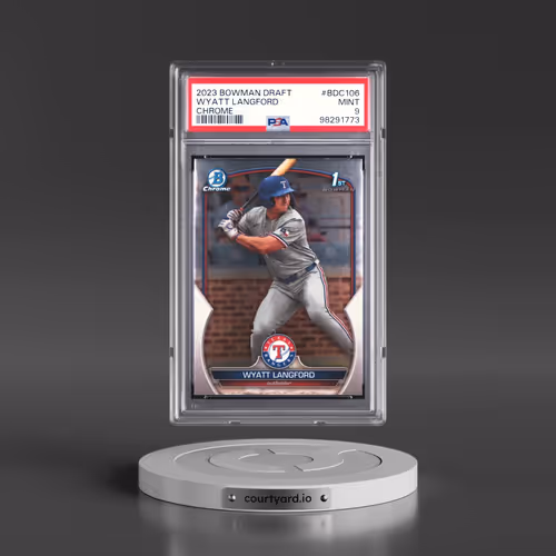 2023 Bowman Draft #BDC106 Wyatt Langford - Chrome (PSA 9 MINT)