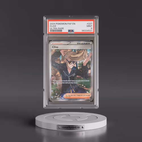 2024 Pokémon Paf EN-Paldean Fates #227 Clive - Ultra Rare (PSA 9 MINT)