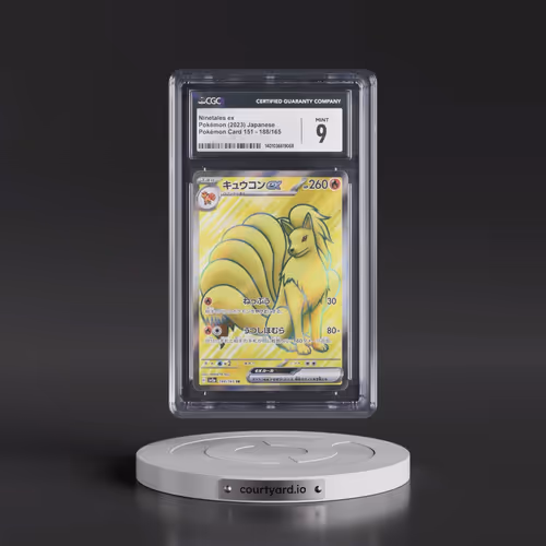 2023 Pokémon Card 151 #188/165 Ninetales ex - Super Rare Holo (CGC 9 MINT)