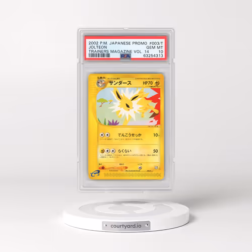 2002 Pokémon Promo Trainers Magazine #003/T Jolteon - Vol. 14 (PSA 10 GEM MINT)