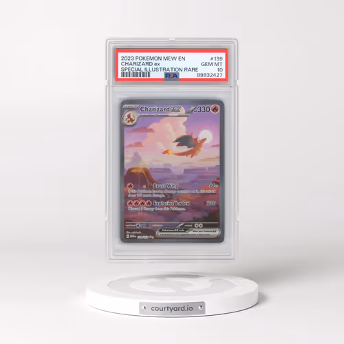 2023 Pokémon Mew EN-151 #199 Charizard EX - Holo Special Illustration Rare (PSA 10 GEM MINT)