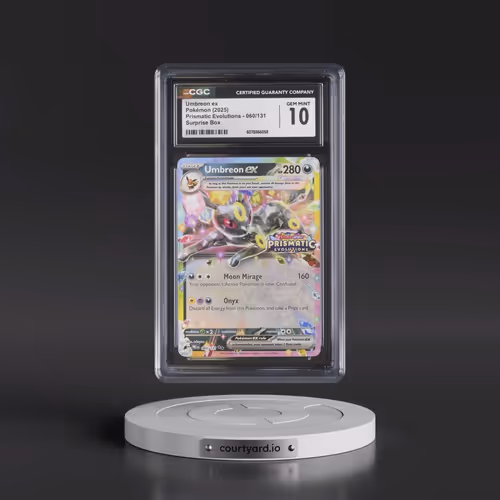 2025 Pokémon Pre EN-Prismatic Evolutions #060 Umbreon EX - Holo Surprise Box Exclusive (CGC 10 GEM M