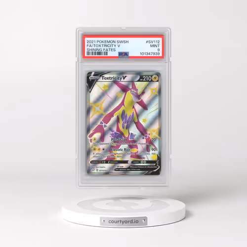 2021 Pokémon Sword & Shield Shining Fates #SV112 Toxtricity V - Holo Full Art (PSA 9 MINT)