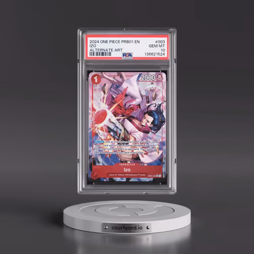 2024 One Piece PRB01-Premium Booster -One Piece Card the Best #003 Izo - Alternate Art (PSA 10 GEM M