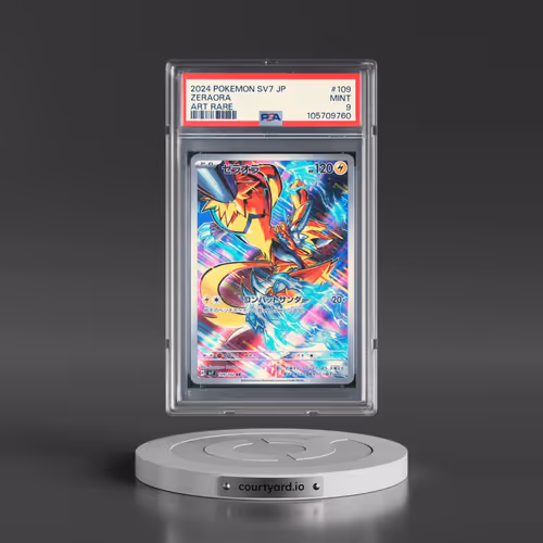 2024 Pokémon SV7-Stellar Miracle #109 Zeraora - Art Rare (PSA 9 MINT)