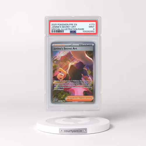 2025 Pokémon Pre EN-Prismatic Evolutions #173 Janine's Secret Art - Special Illustration Rare (PSA 9 MINT)