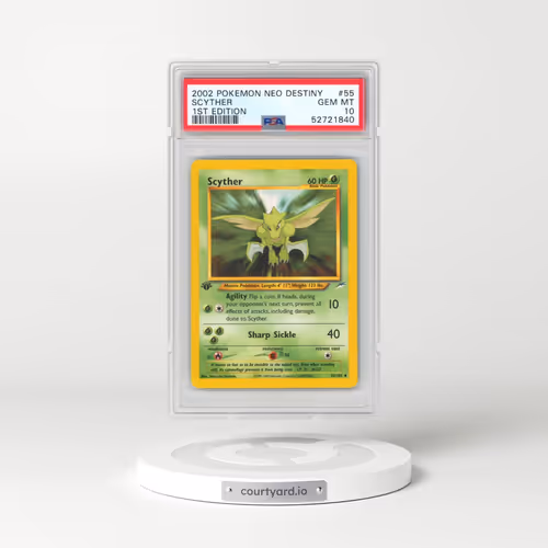 2002 Pokémon Neo Destiny #55 Scyther - 1st Edition (PSA 10 GEM MINT)